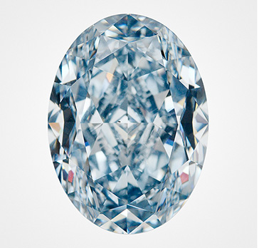 大顆經高壓高溫處理的藍色IIb型鑽石Large HPHT-Treated Blue Type IIb Diamond